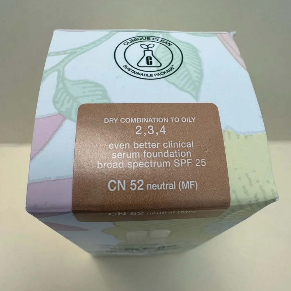 CLINIQUE Even Better Serum Foundation Broad Spectrum SPF25 CN52 MF Neutral $48